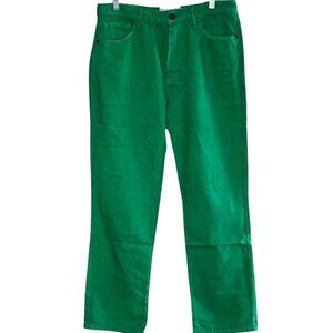 NWT Free People Sandrine Rose Straight Leg Jeans 29 Sapin Green MSRP $198